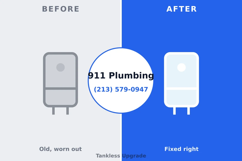 Before and after: plumbing repair Coatesville, PA